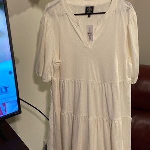 Ivory Maxi Tiered Eyelet Dress, Saks Fifth Ave, NWT